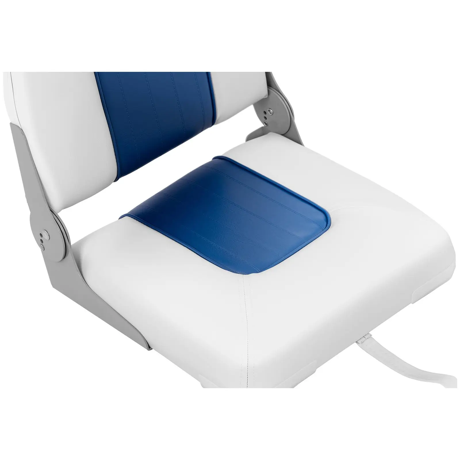 Fotel do łodzi - 38x42x46 cm - biało-niebieski