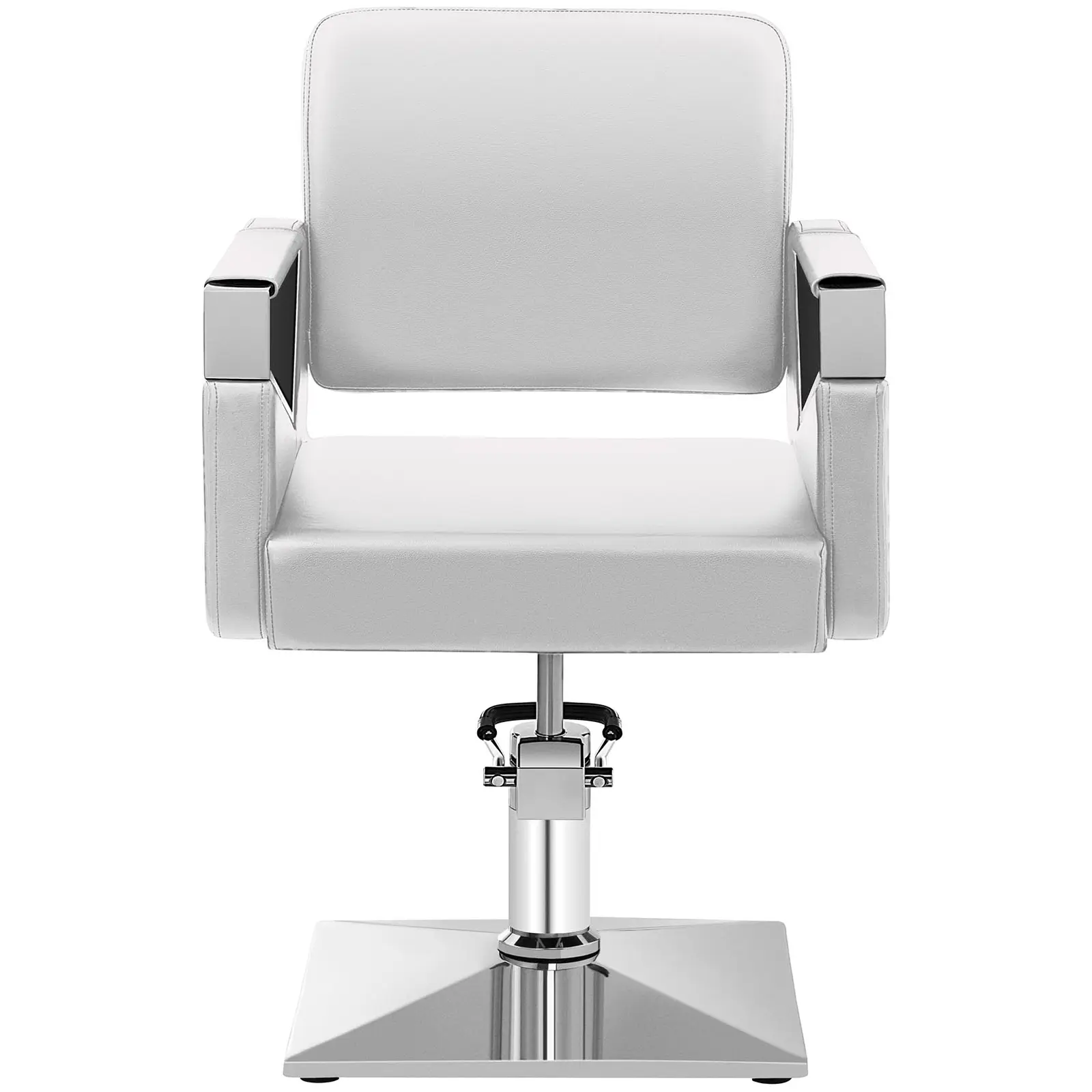 Fotel fryzjerski - 445 - 550 mm - 200 kg - Biały matowy