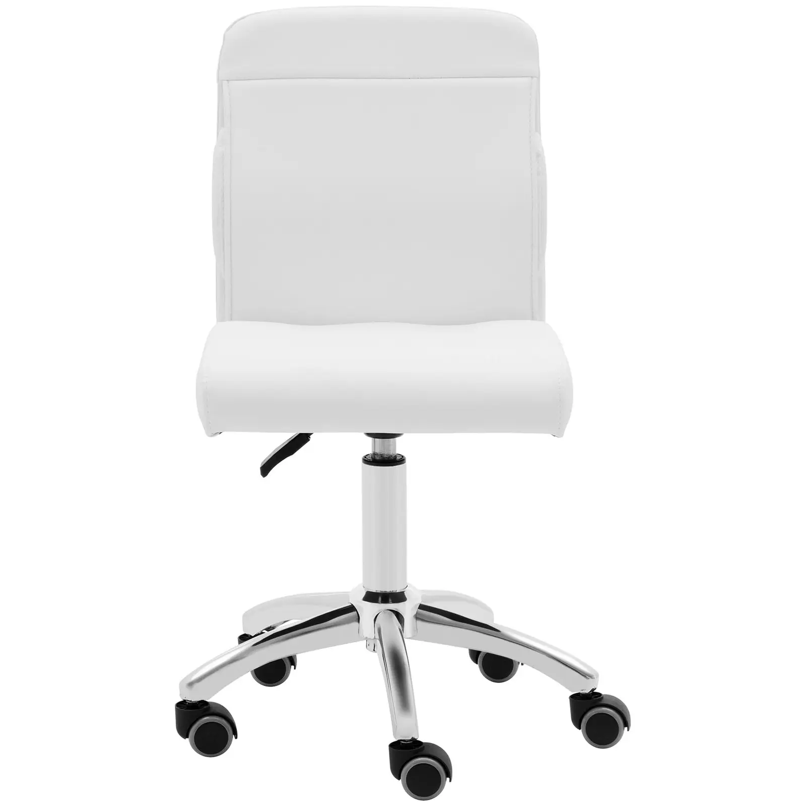 Krzesło kosmetyczne - 48 - 62 cm - 150 kg - białe
