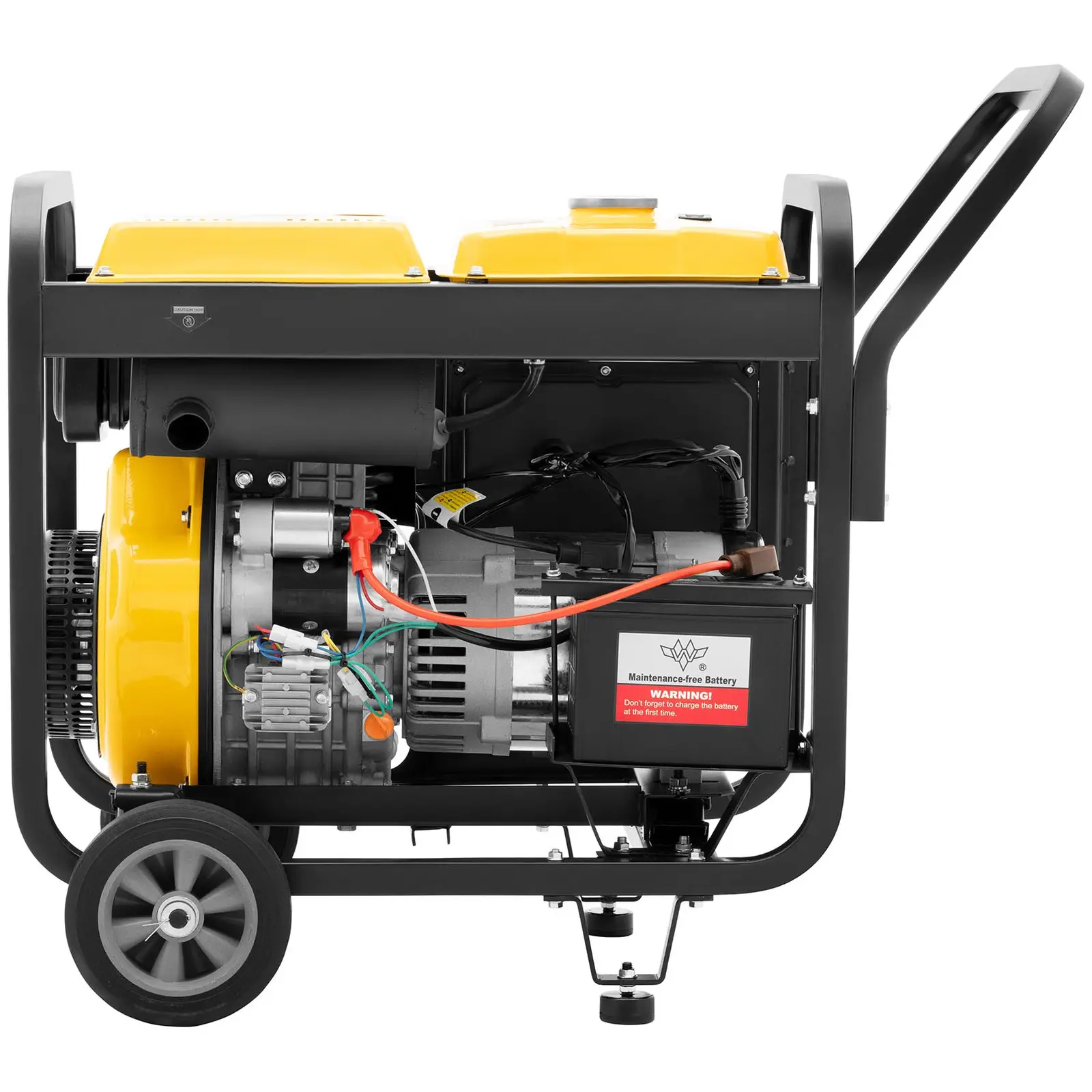 Agregat prądotwórczy Diesel - 2500 / 7500 W - 12,5 l - 230/400 V - mobilny - AVR - Euro 5