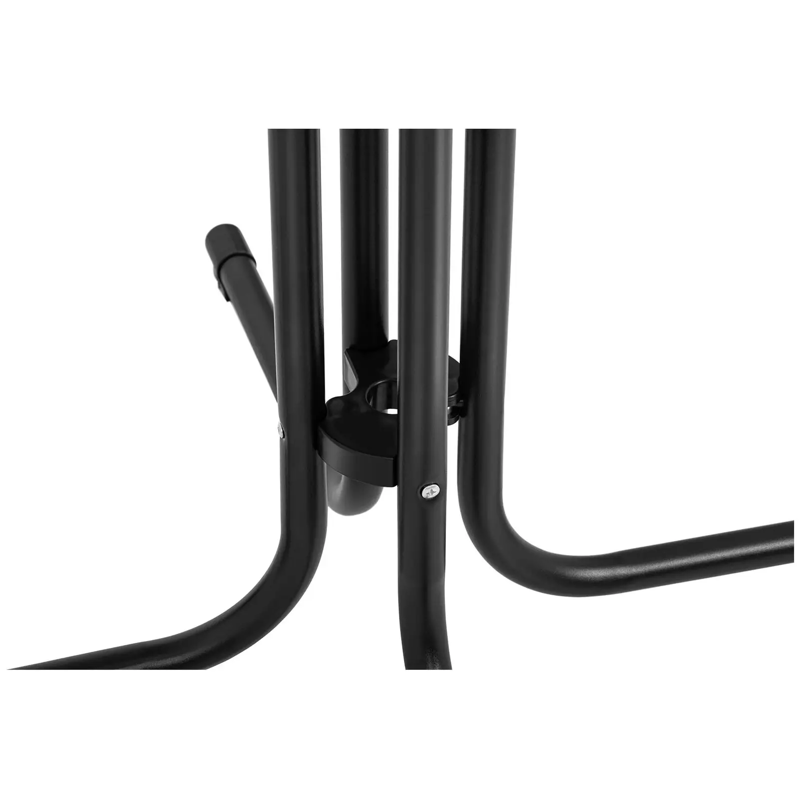 Stolik barowy - czarny - składany - Ø70 cm - 110 cm