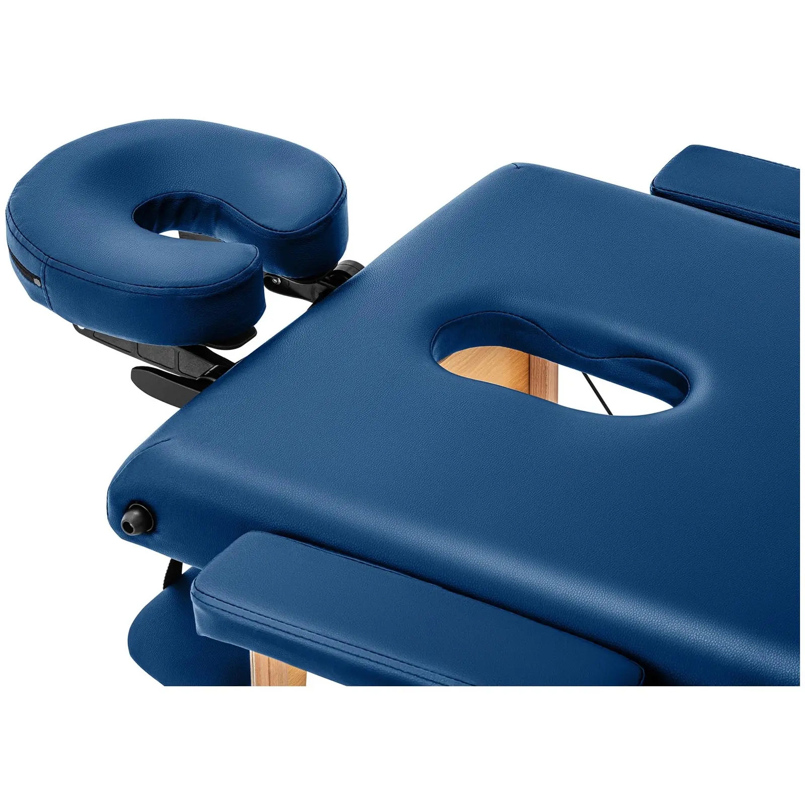 Składany stół do masażu - 185 x 60 x 60-85 cm - 227 kg - Niebieski