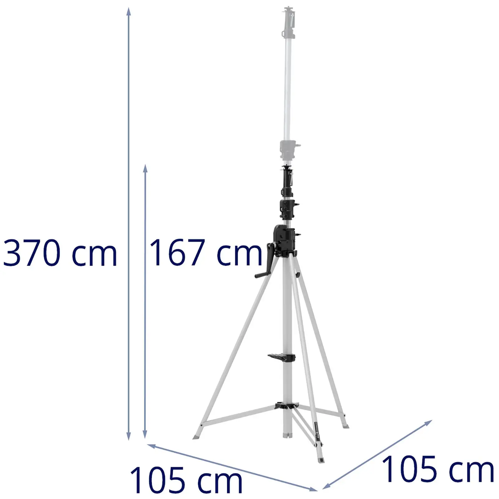 Statyw oświetleniowy - do 50 kg - 1,67-3,7 m
