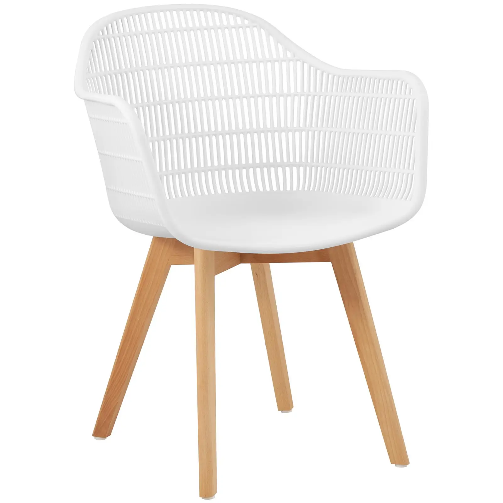 Krzesła - 2 szt. - do 150 kg - siedziska 490 x 450 x 450 mm - białe