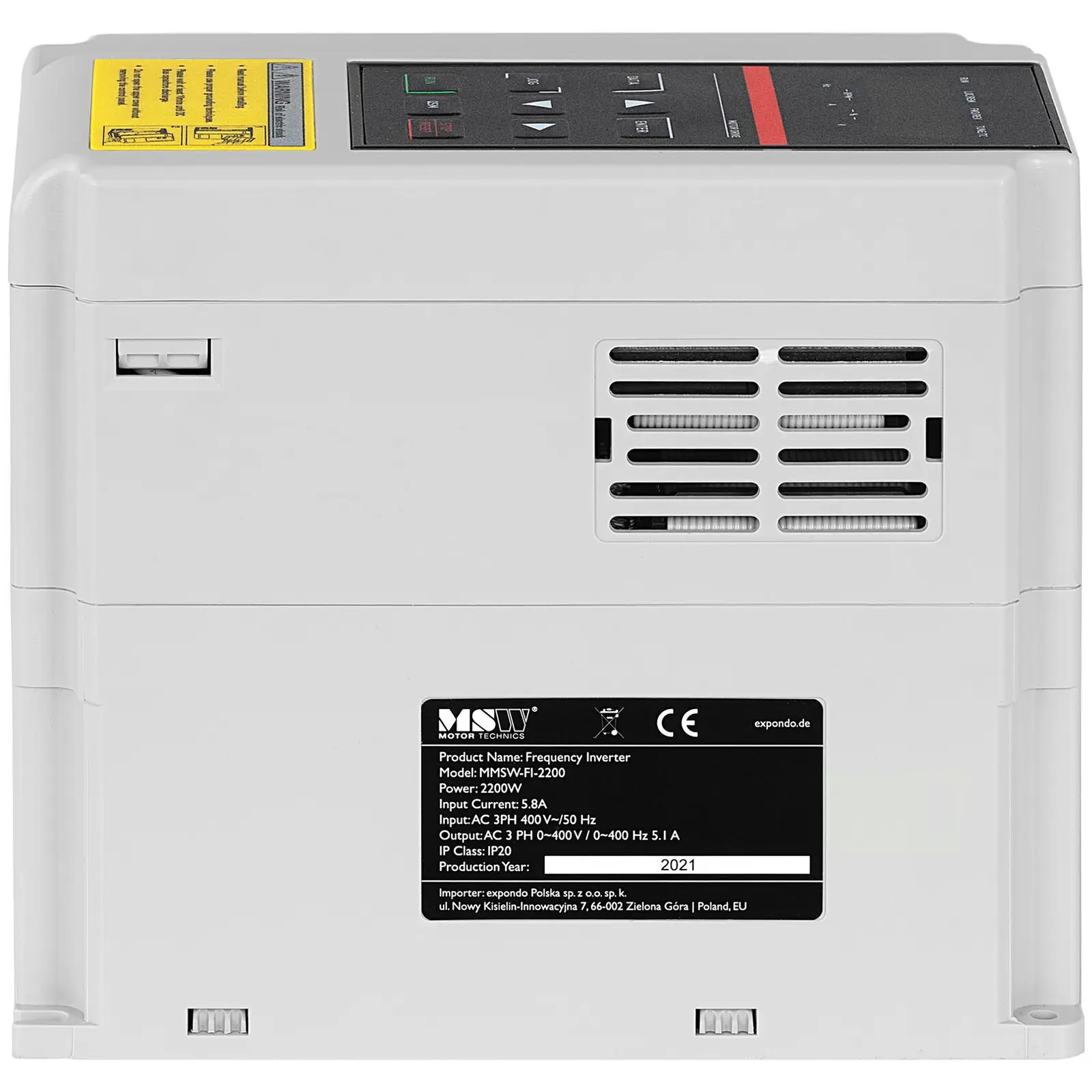 Przetwornica częstotliwości - 2,2 kW / 3 KM - 380 V - 50-60 Hz - LED