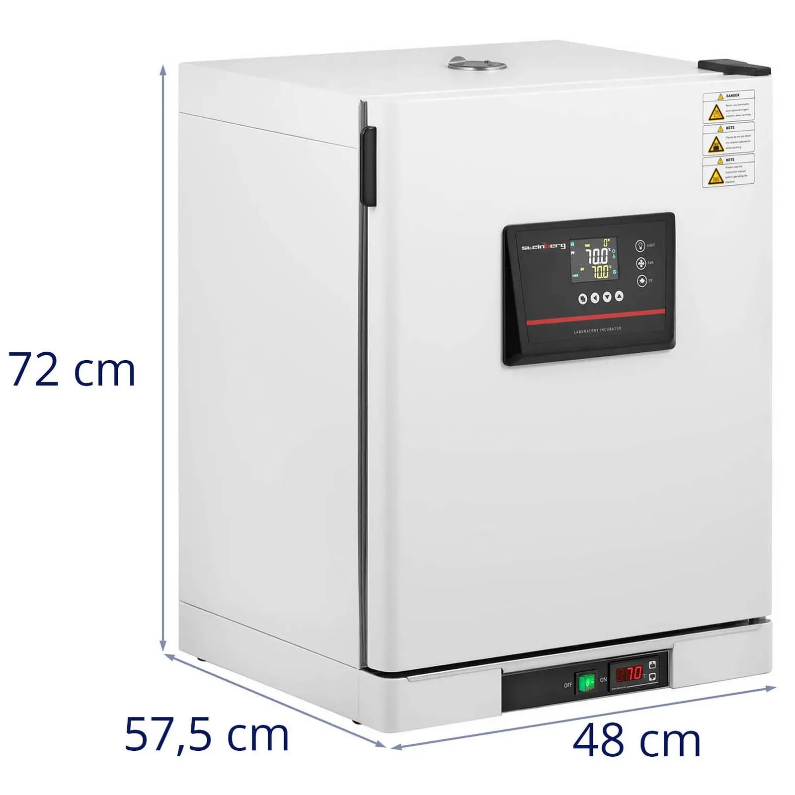 Inkubator laboratoryjny - do 70°C - 65 l - wymuszony obieg powietrza