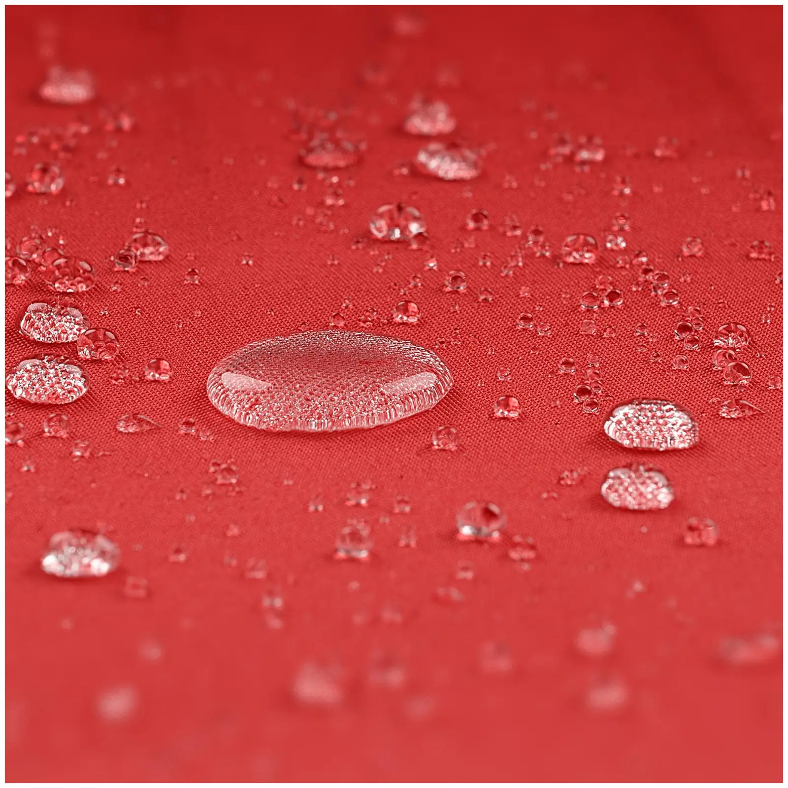 Parasol ogrodowy wiszący - czerwony - kwadratowy - 250 x 250 cm - uchylny