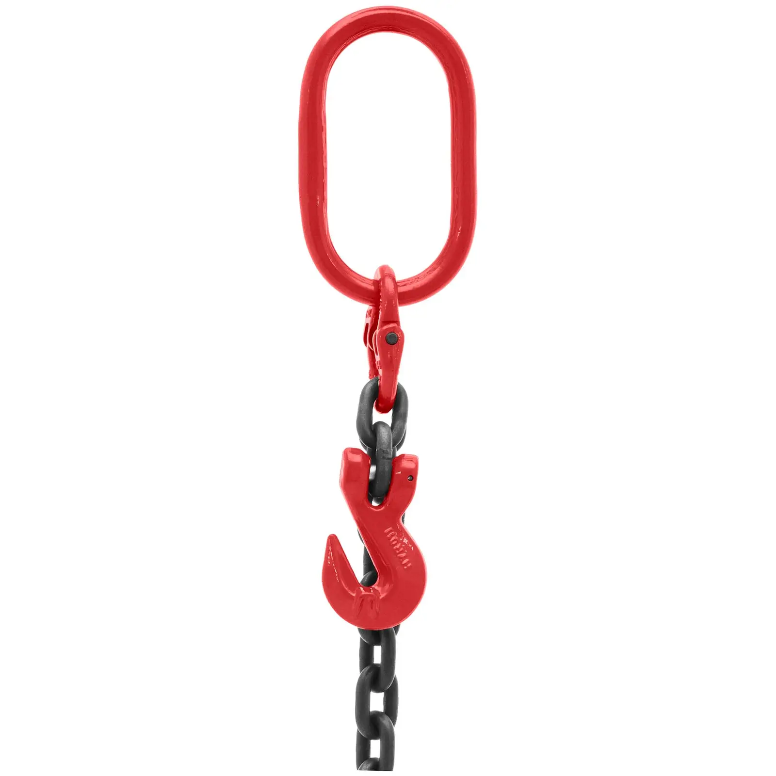 Zawiesie łańcuchowe - 2000 kg - 1 m - czarne/czerwone - skracacz łańcucha