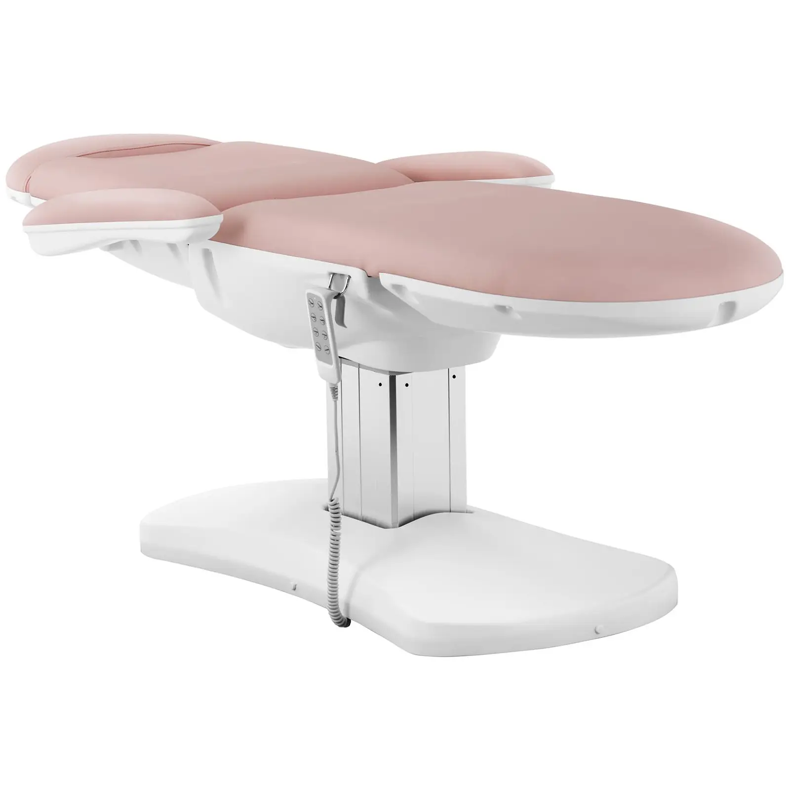 Fotel kosmetyczny i krzesło kosmetyczne - pudrowy róż, białe