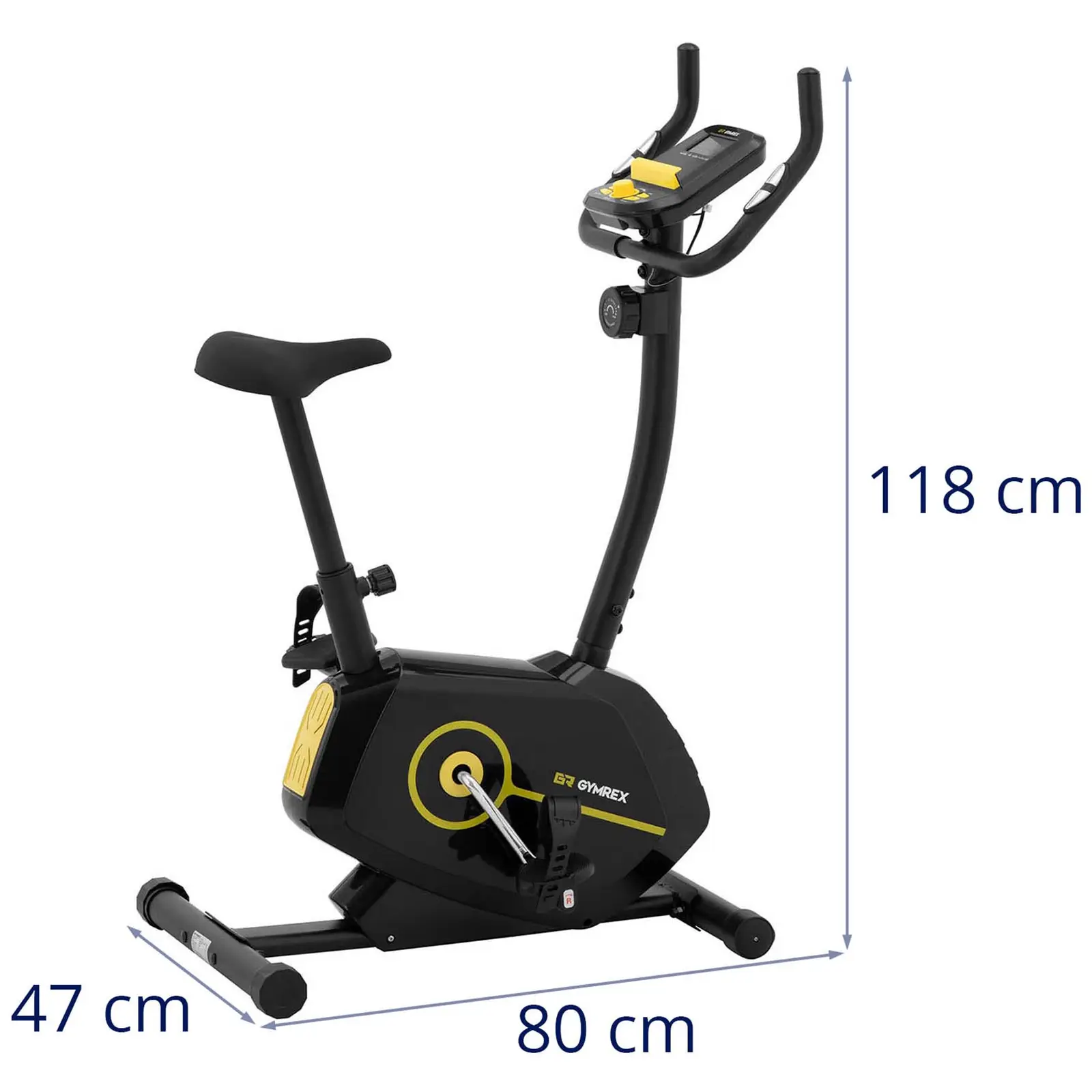 Rower stacjonarny - koło zamachowe 4 kg - maksymalne obciążenie do 110  kg - LCD