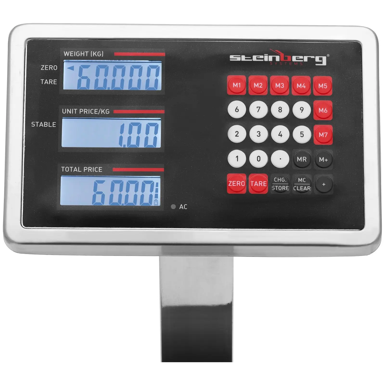 Outlet Waga kontrolna - 60 kg / 0,005 kg - 290 x 340 x 92 mm - kg - LCD