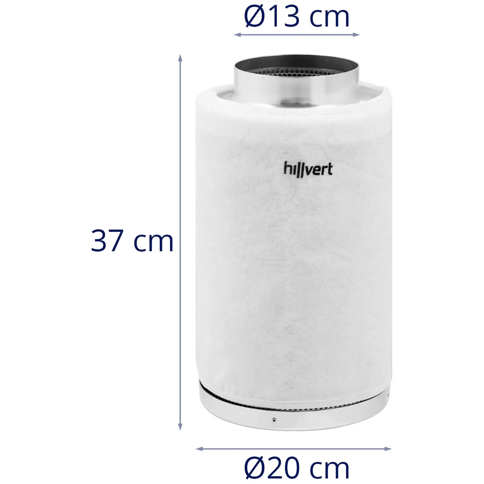 Filtr z węglem aktywnym - 110 - 340 m³/h - stal - 130 mm