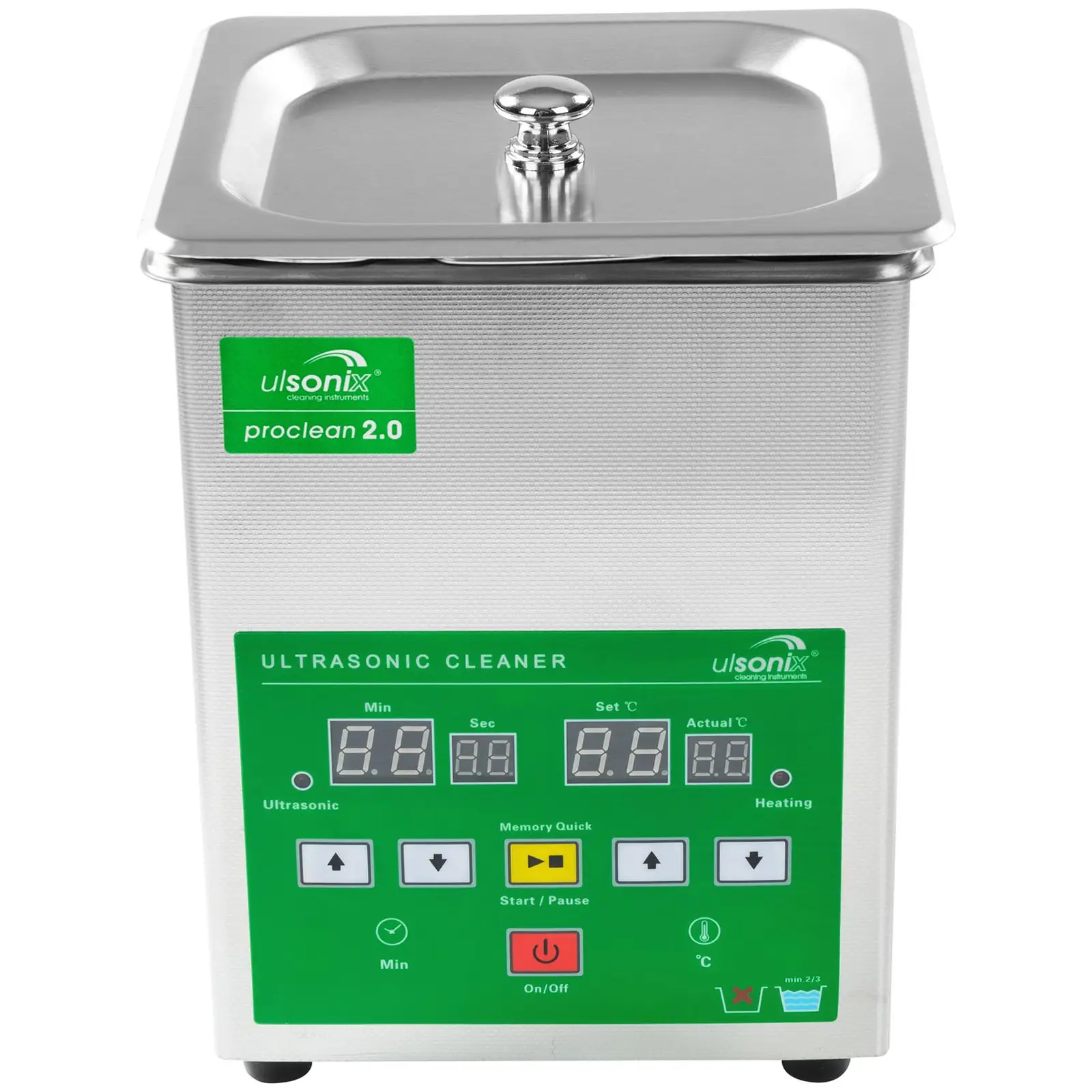 Myjka ultradźwiękowa - 2 litry - 60 W - 4 x LED