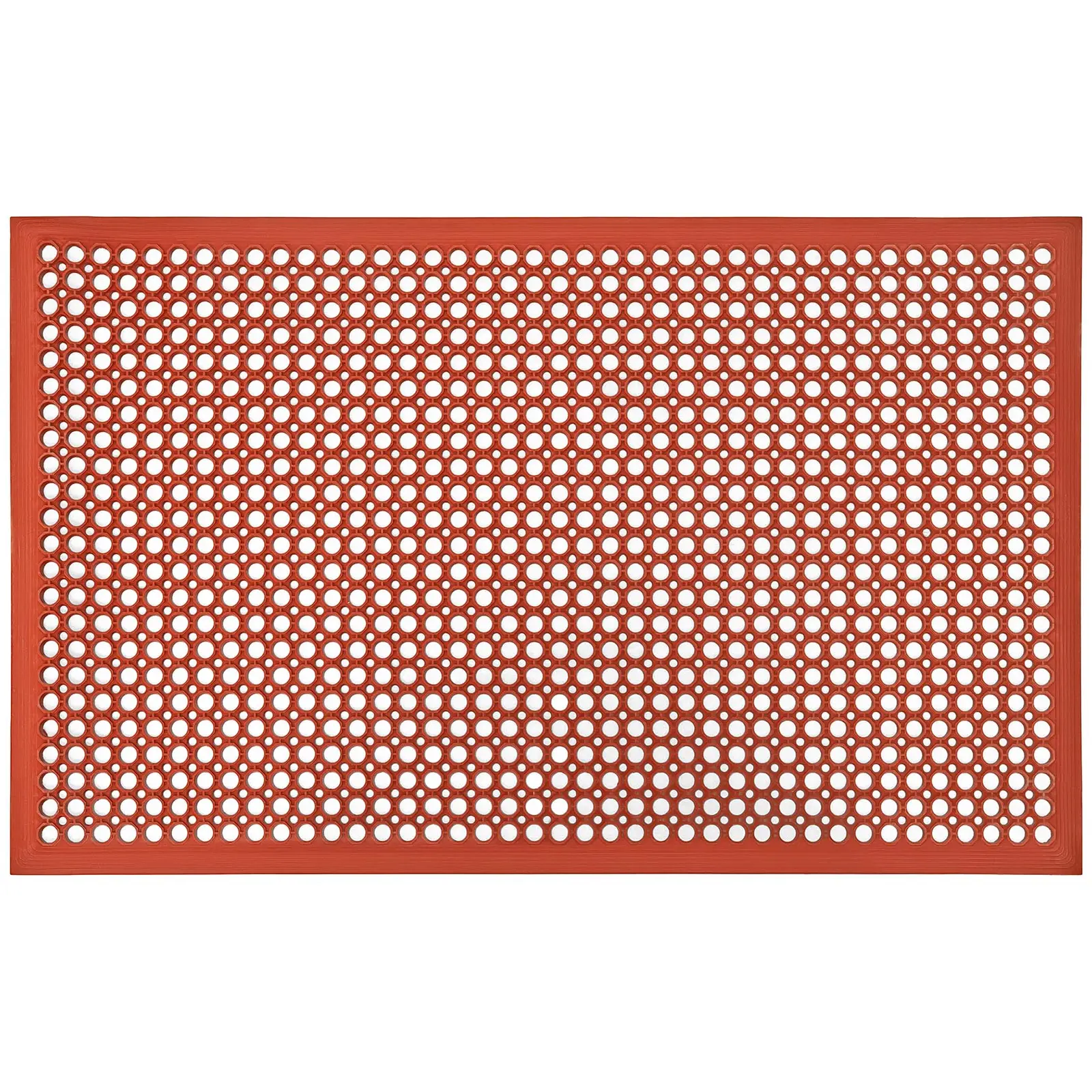 Mata gumowa - 153 x 92 x 1 cm - czerwona