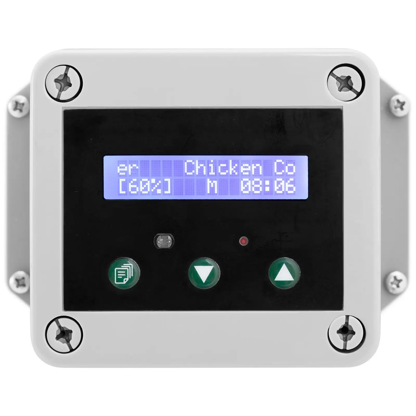 Automatyczne drzwi do kurnika - timer / czujnik światła - zasilanie bateryjne - wodoodporna obudowa - dokładny pomiar wartości lumenów