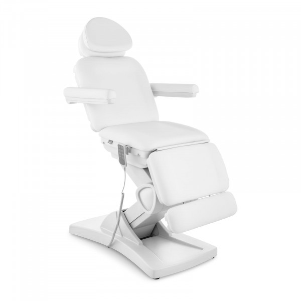 Fotel kosmetyczny - 185 x 88 x 162 cm - 150 kg - Biały
