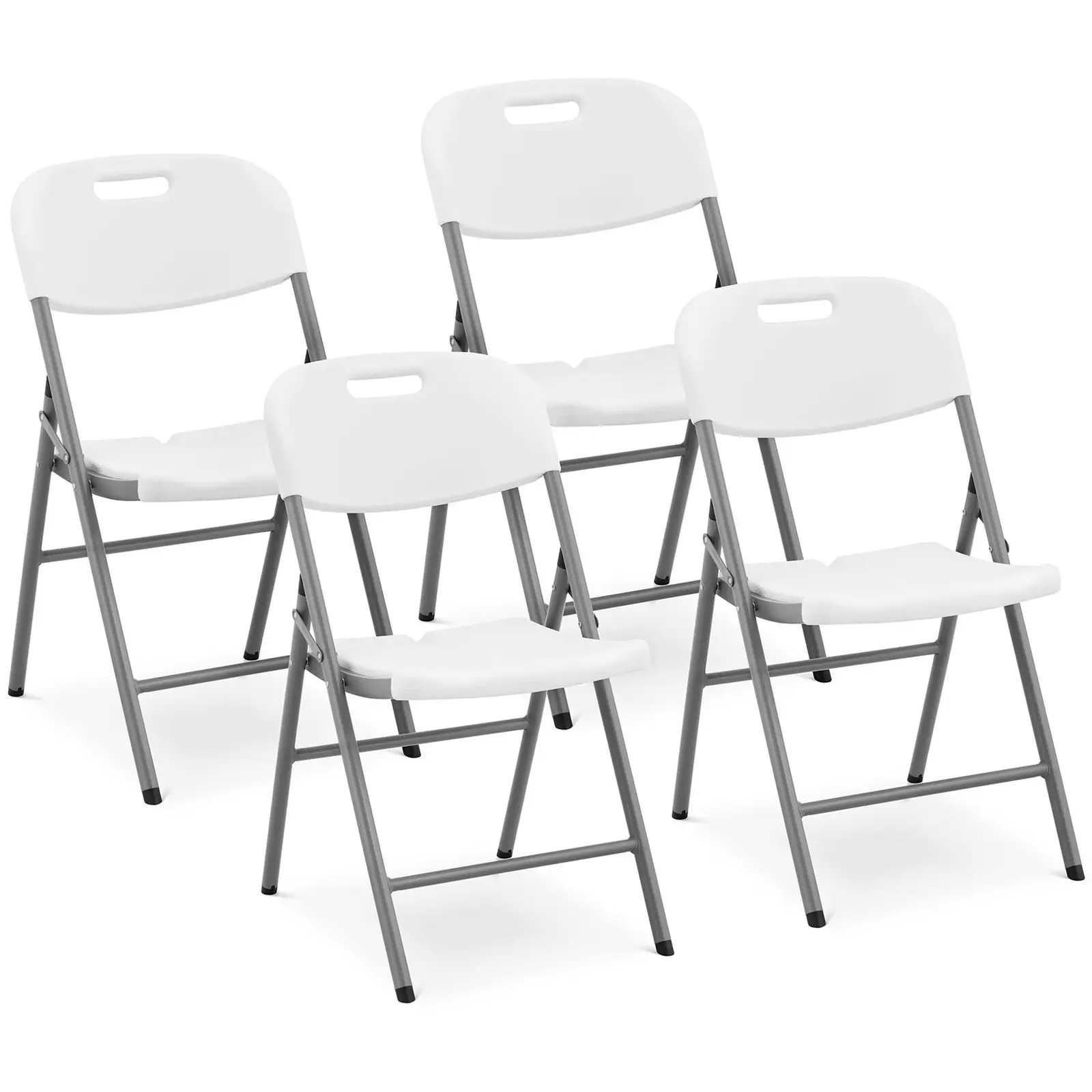 Krzesło cateringowe - zestaw 4 sztuk - Royal Catering - 180 kg - siedzisko: 40 x 38 cm - białe