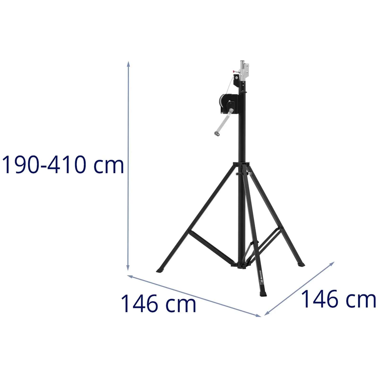 Statyw oświetleniowy - do 80 kg - 1,9-4,1 m