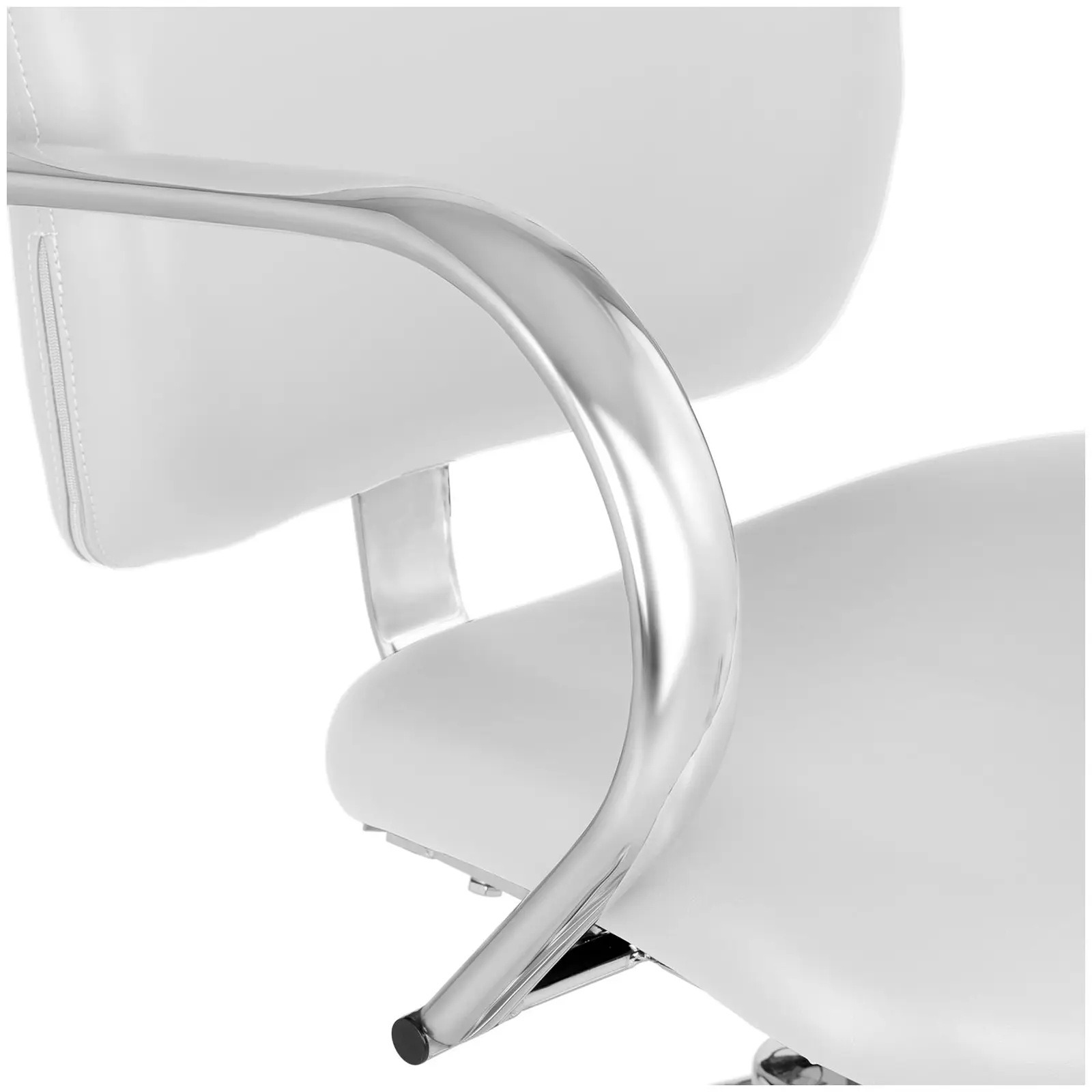 Fotel fryzjerski - 590-720 mm - 150 kg - Biały