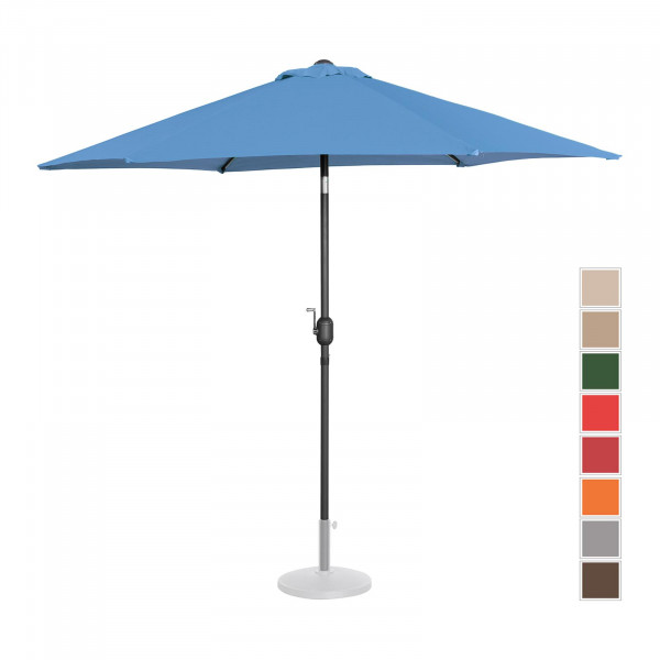 Parasol ogrodowy stojący - Ø270 cm - niebieski