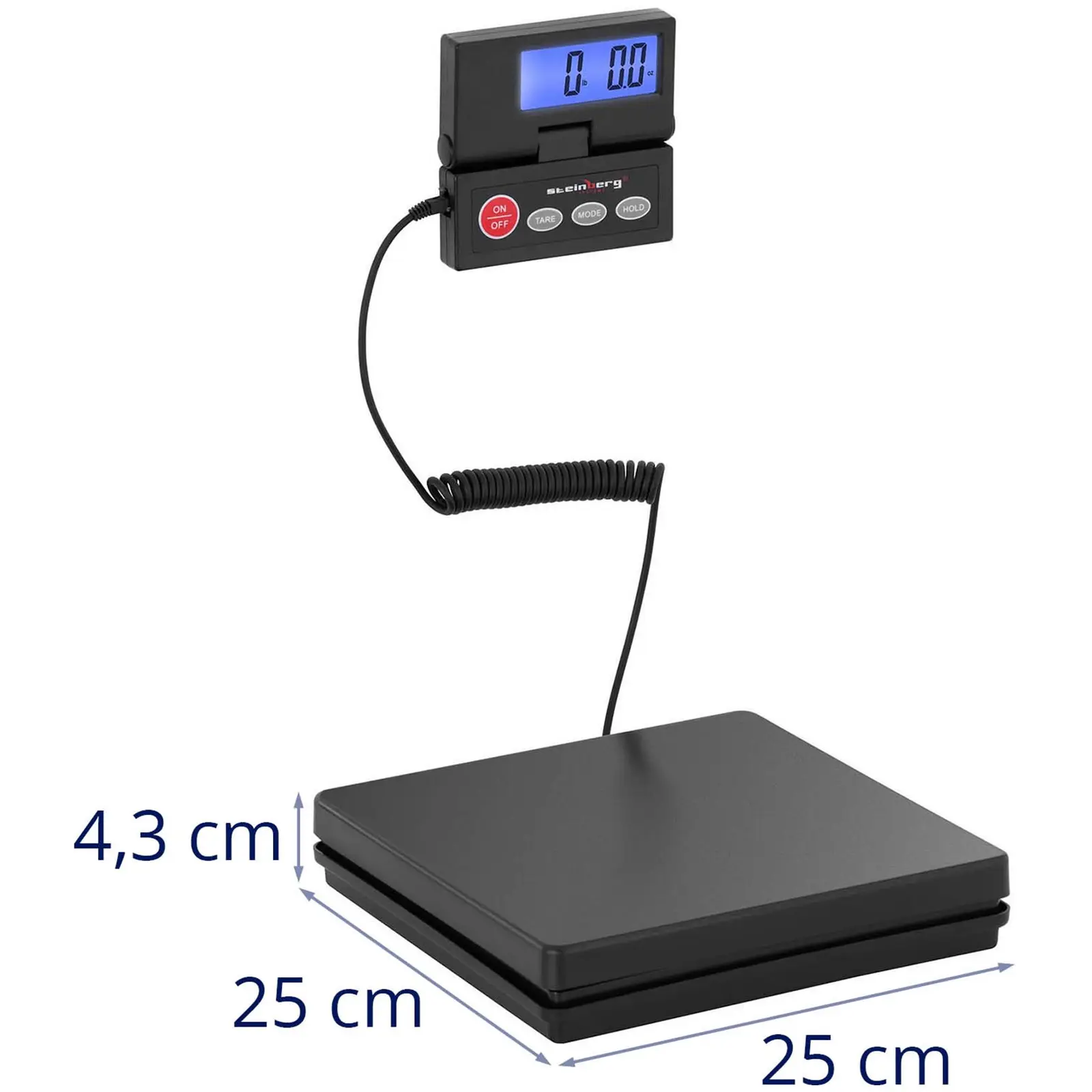 Waga paczkowa - 40 kg / 1 g - terminal LCD - Basic