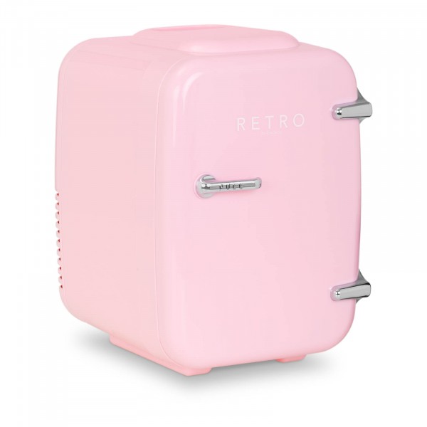 Mini lodówka - samochodowa - 4 l - marshmallow pink - termostat
