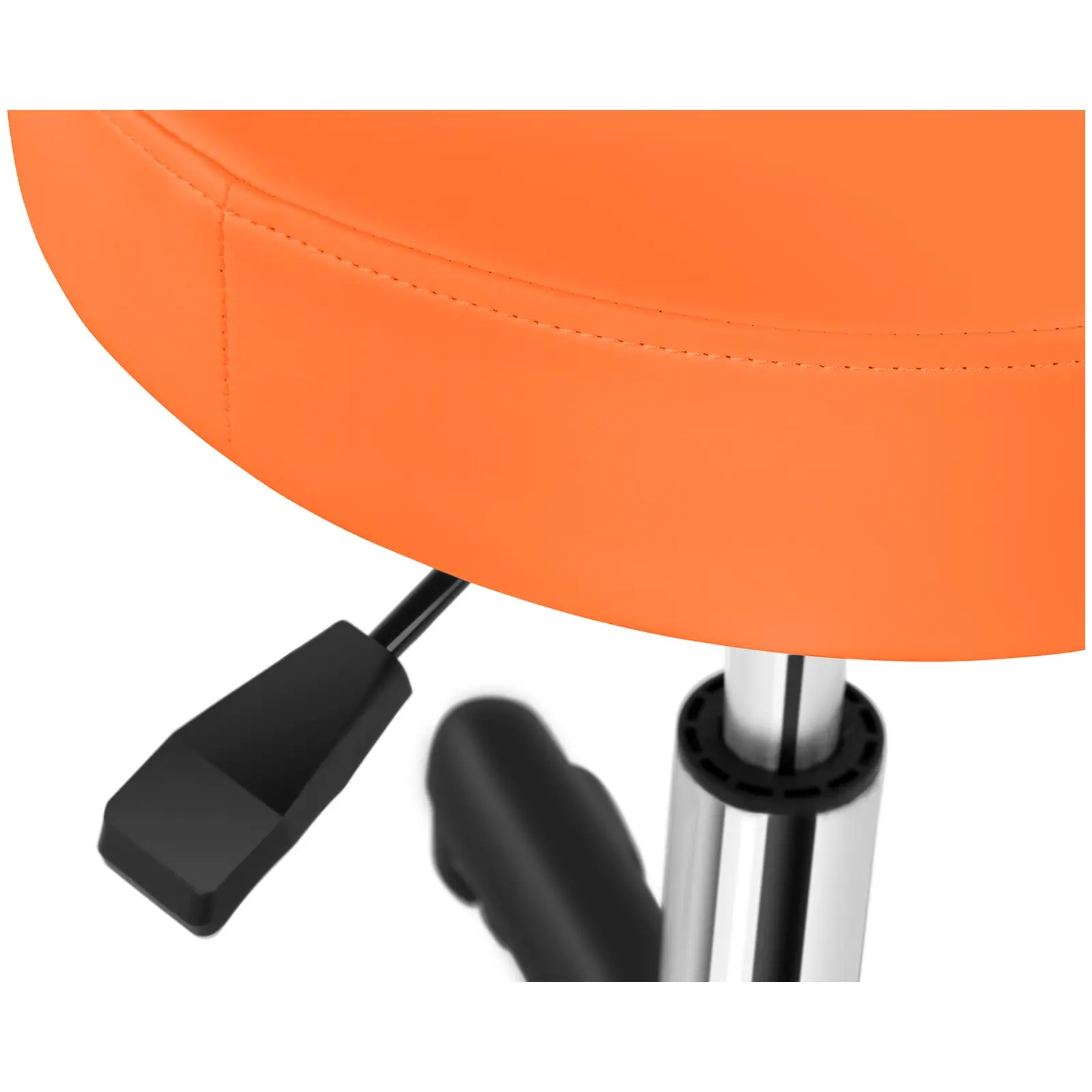 Outlet Taboret kosmetyczny - 450 - 580 mm - 150 kg - Pomarańczowy