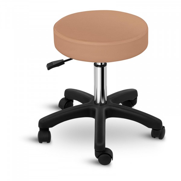 Outlet Taboret kosmetyczny - 450 - 580 mm - 150 kg - Cappuccino