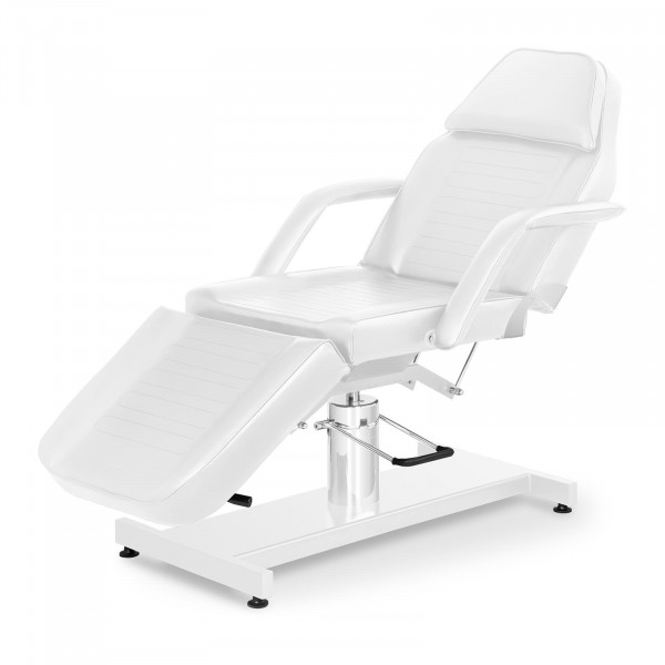 Fotel kosmetyczny - 185.5 x 105.7 x 144 cm - 200 kg - Biały