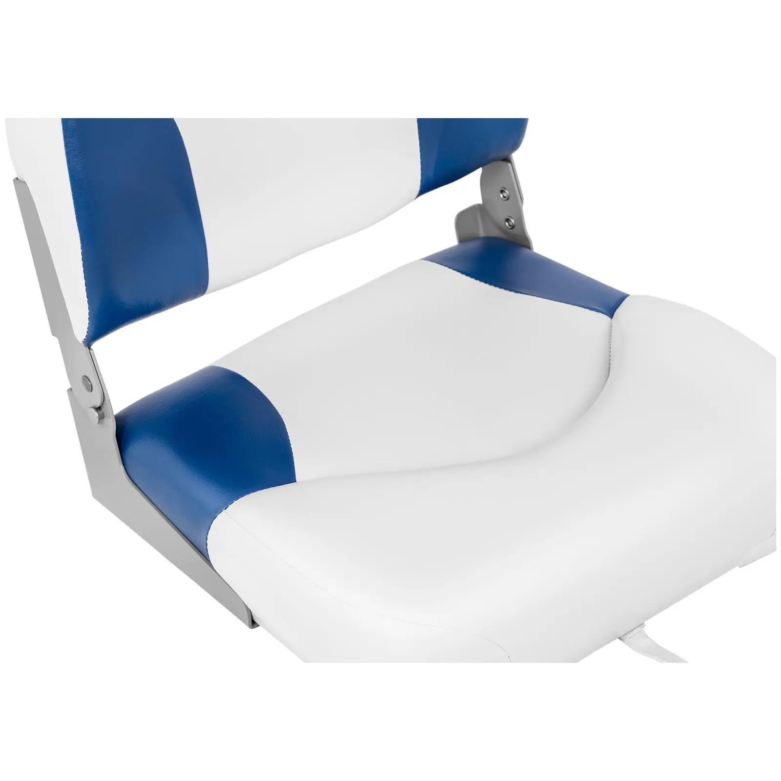 Fotele do łodzi - 2 szt. - 50x42x51 cm - biało-niebieskie