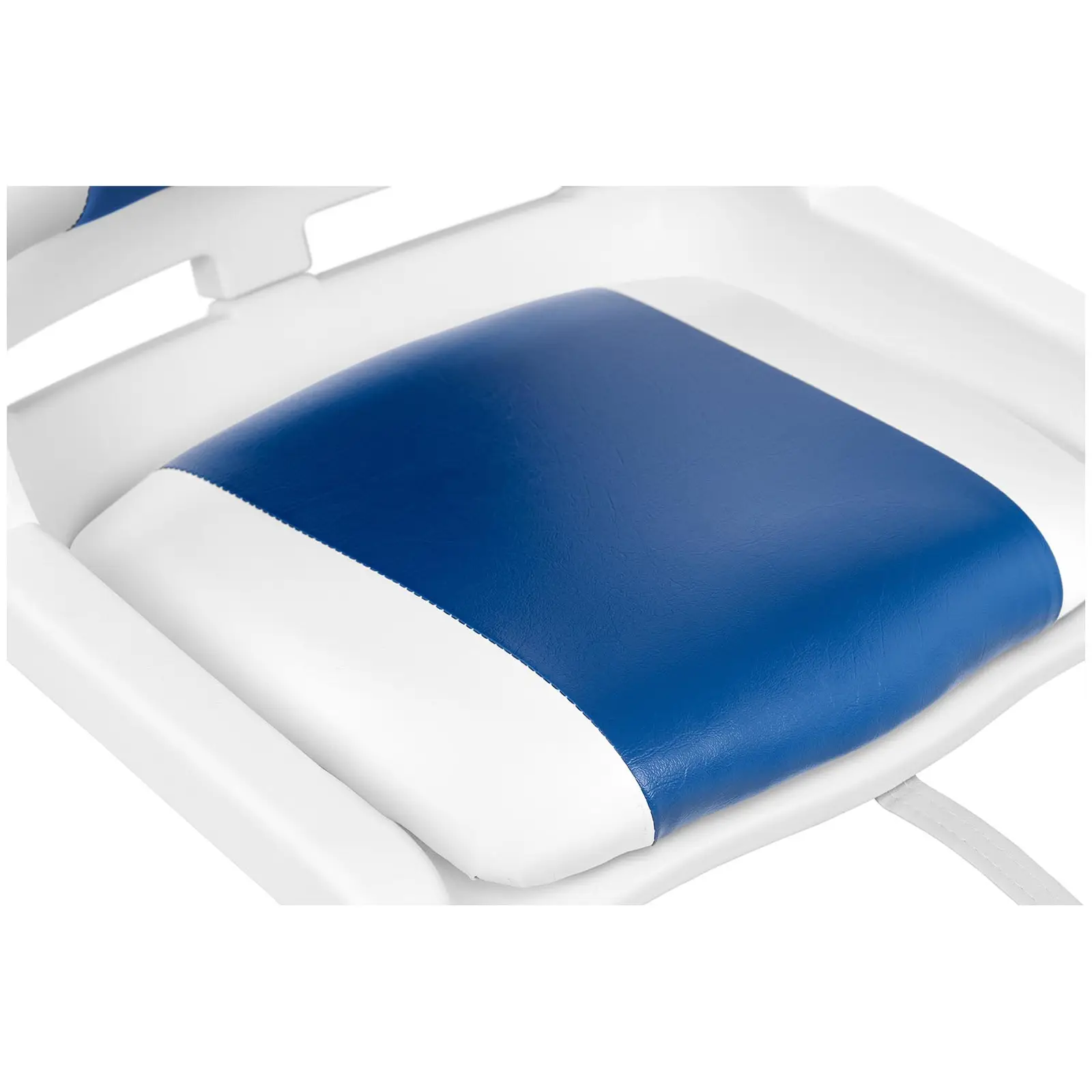 Fotel do łodzi - 45x51x38 cm - biało-niebieski