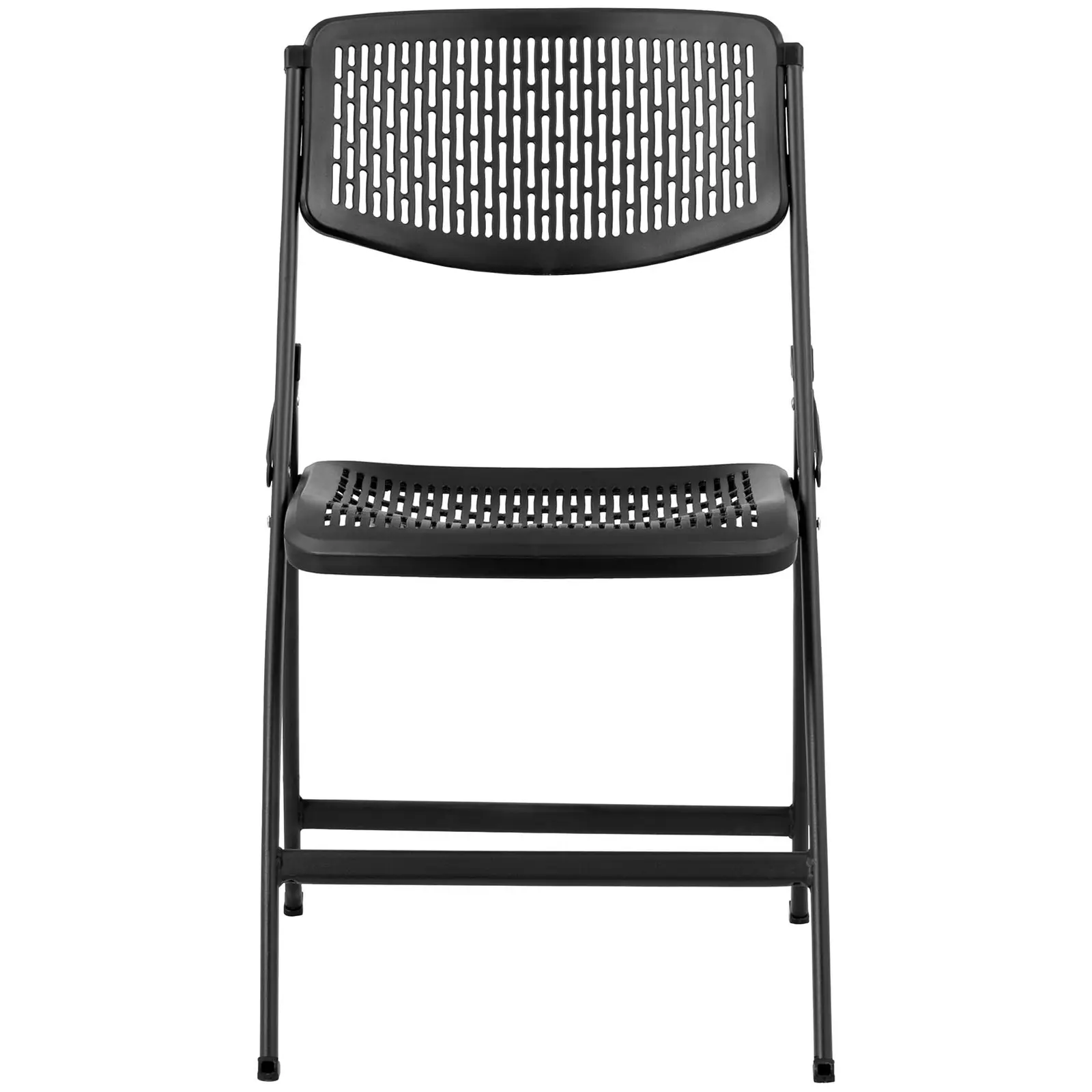 Krzesła - 5 szt. - do 150 kg - siedziska 430 x 430 x 440 mm - czarne