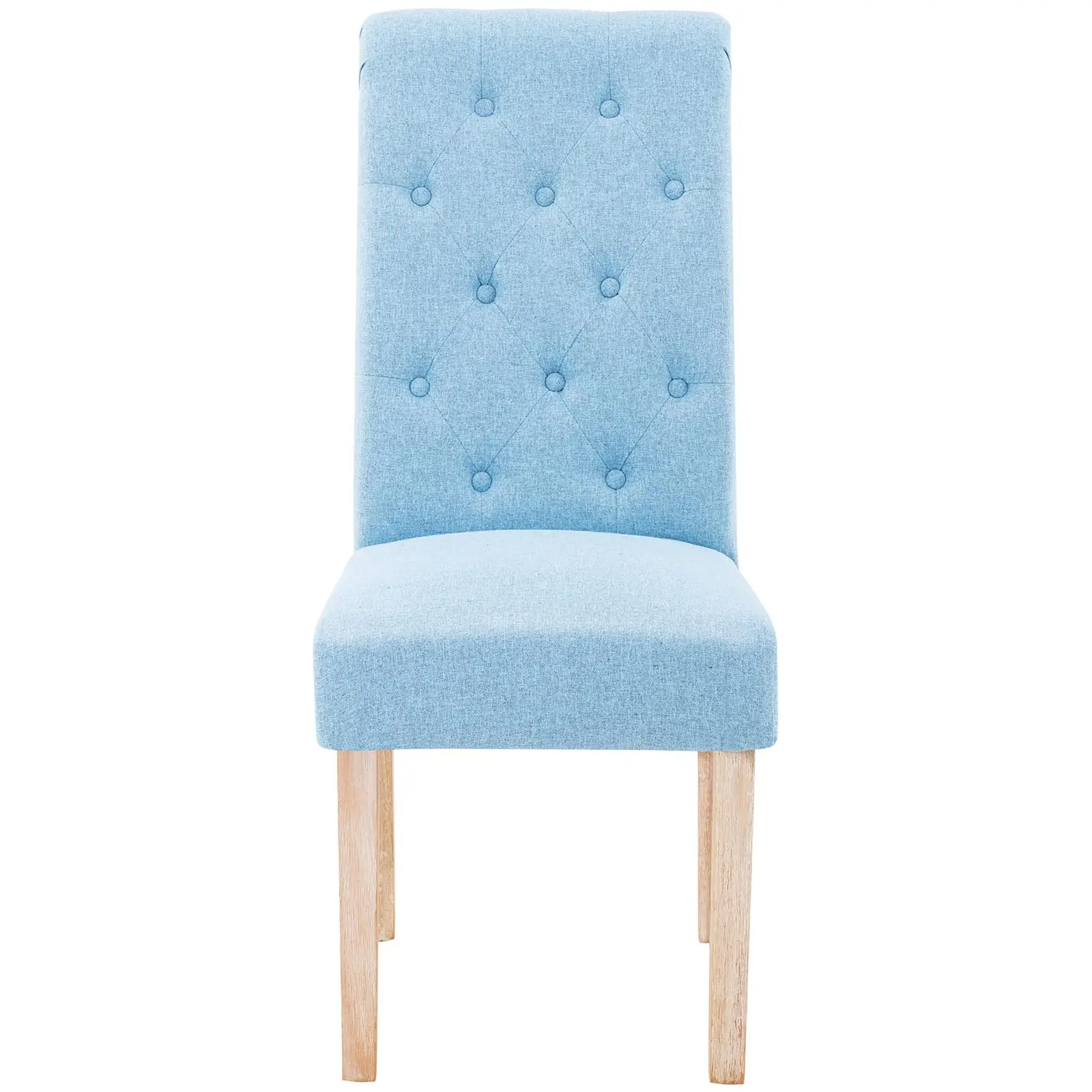 Krzesło tapicerowane - niebieskie - 2 szt.