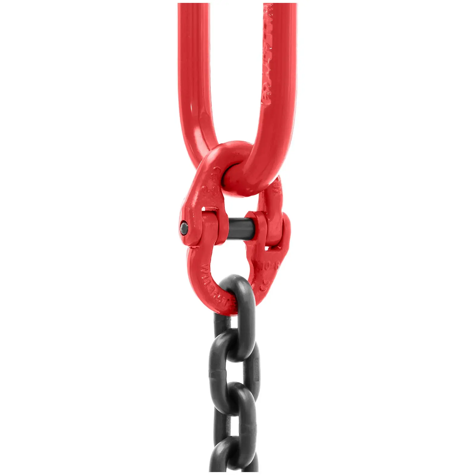 Zawiesie łańcuchowe - 3150 kg - 2 m - czarne/czerwone