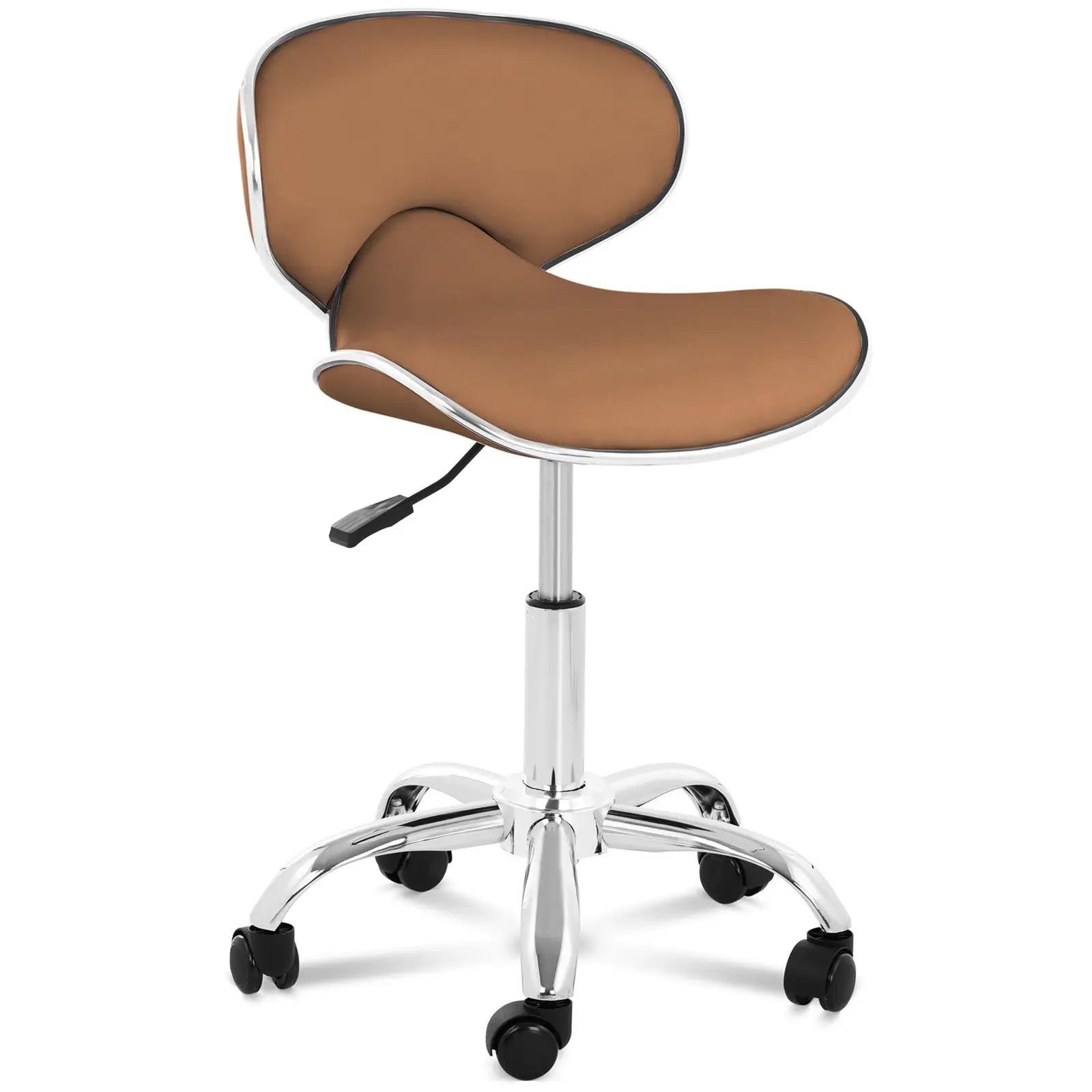 Krzesło kosmetyczne - 48 -  62 cm - 150 kg - Cappuccino
