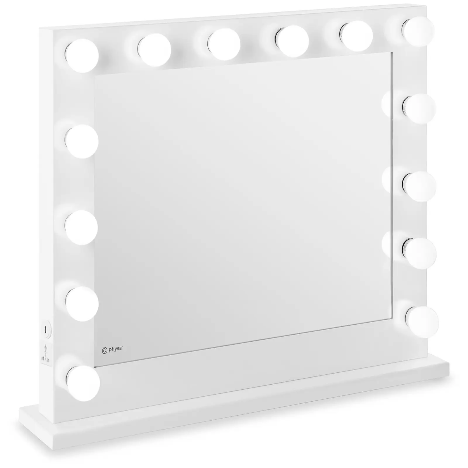 Lustro do makijażu - LED - 80,5 x 68 cm - białe