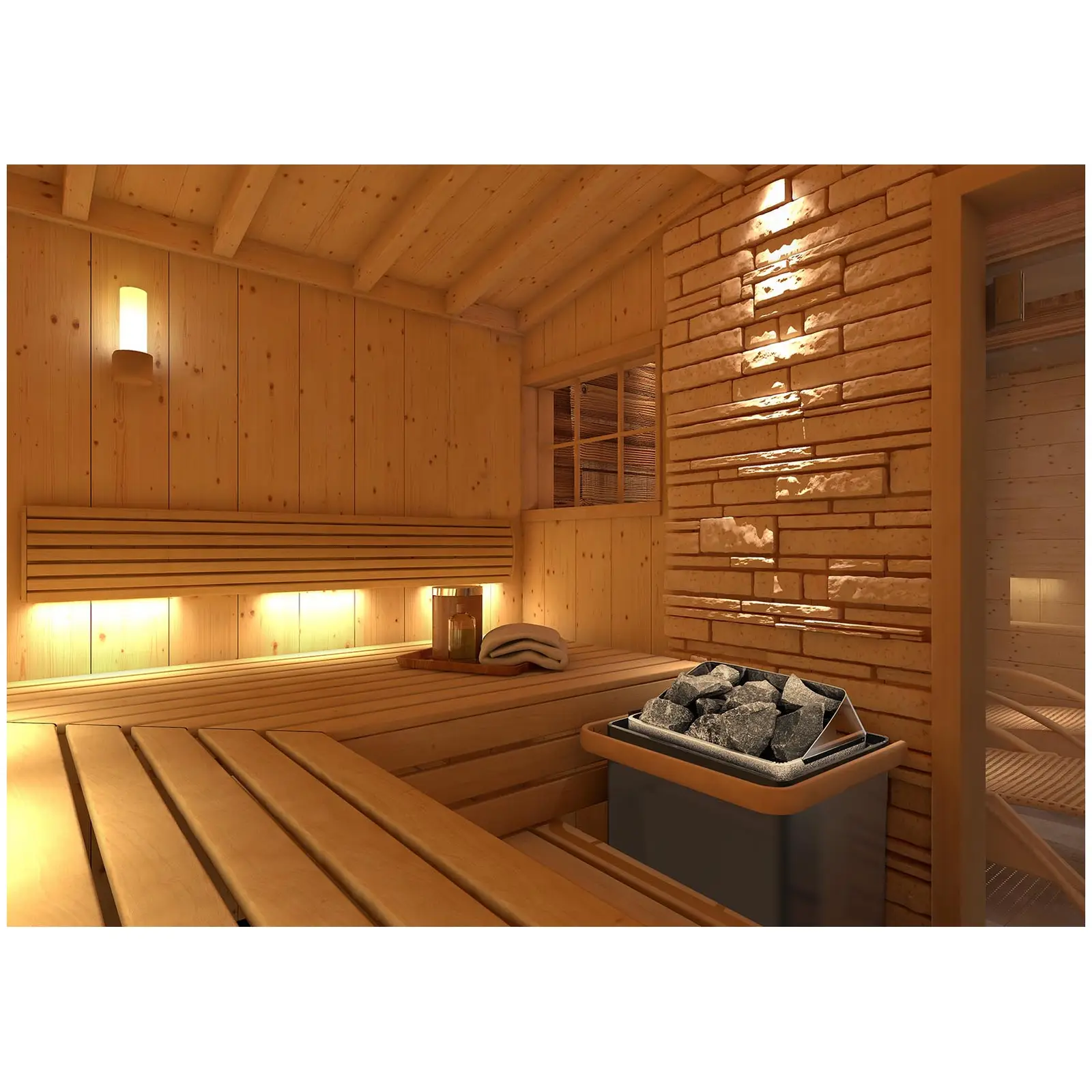 Outlet Piec do sauny - elektryczny - 6 kW - pokrętła