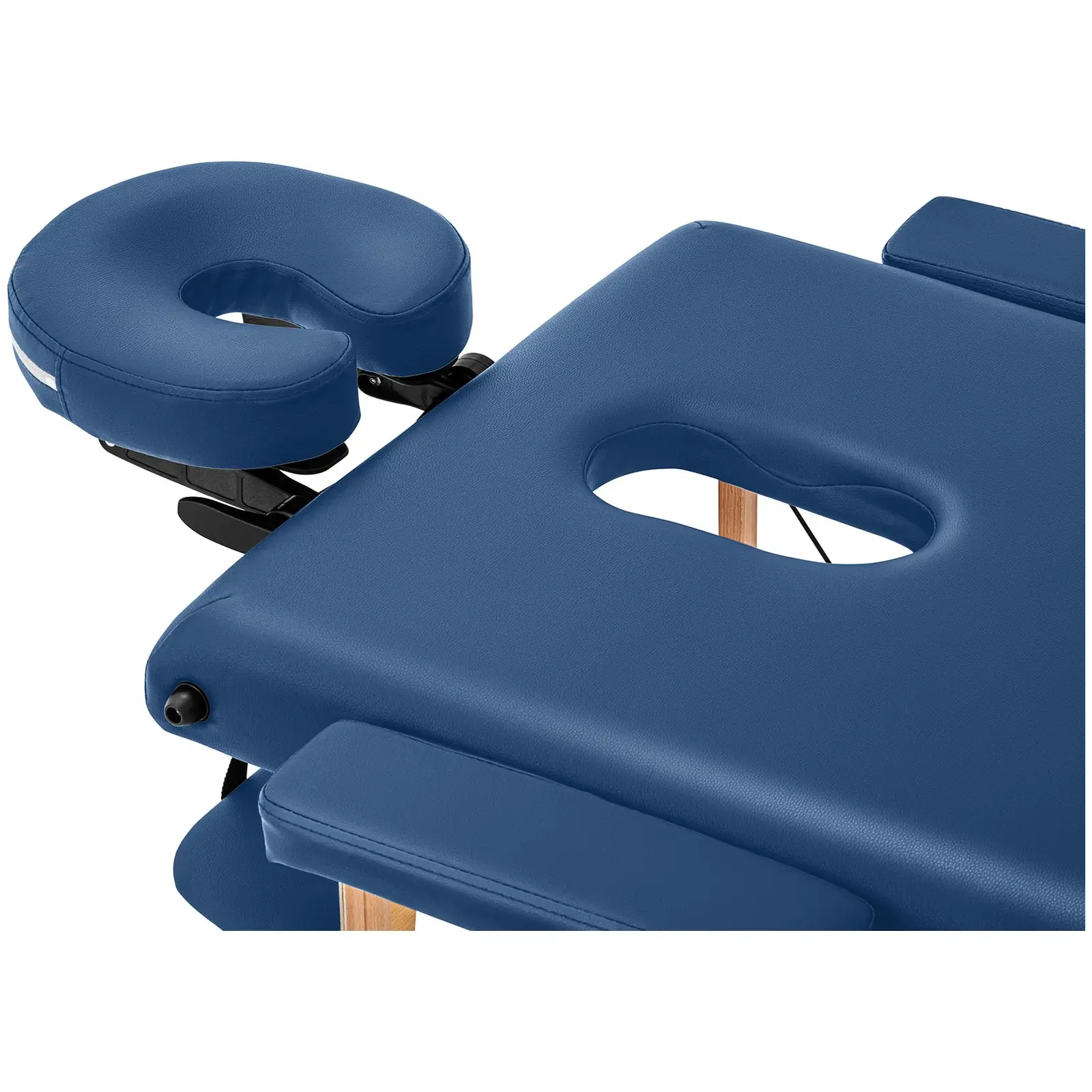 Składany stół do masażu - 185 x 60 x 63-86 cm - 227 kg - Niebieski
